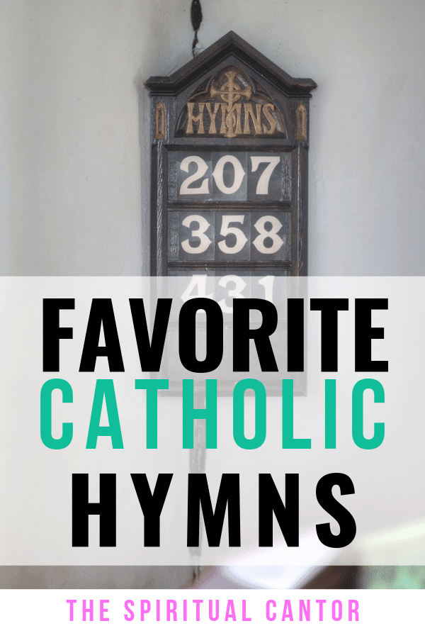 These Catholic Hymns Have Always Been My Favorite. As a cantor, I get to sing a lot of songs. #cantor #church #churchmusic #catholicmusic #catholichymns #catholicchurch #whatthecatholicchurchsings #favoritecatholichymns #favoritehymns