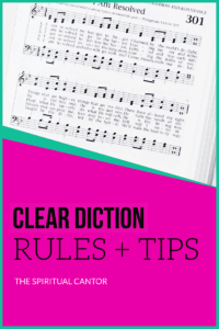 If you are a Catholic cantor, it is important to know the rules of diction and how to apply them to your ministry. #dictionrules #dictionguide #cantordiction #howtosingwithcleardiction #cleardiction #dictiontips #dictiontricks #betterdiction #dictionforsingers 