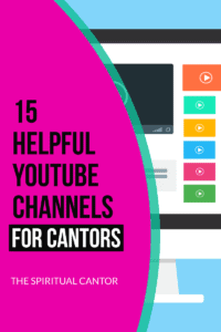 These 15 YouTube Channels for cantors can help Catholic musicians be prepared, confident and spiritual in their ministry.  #youtubechannelsforcantors #catholicmusicians #catholiccantors #youtubemusic #channelsforchoirpeople #channelsforcantors #cantoringthecatholicchurch #popularcathlichymns