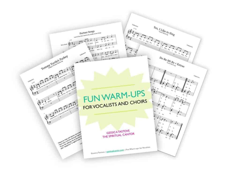 Fun warm-ups in a nice, neat packet. These 15 resources will have you and your choir singing with joy. #funwarmups #warmupsforvocalists #funwarmups #choirwamups #solowarmups #warmuppacket