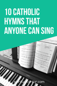 Learn 10 easy to sing Catholic hymns to incorporate into your music ministry. Some of these options also include easy accompaniment, too!